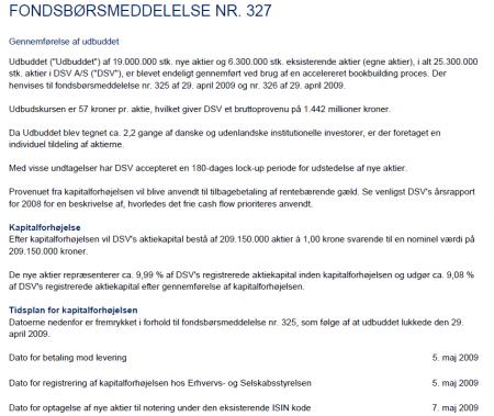 insider trading Buy Back, rentebærende gæld, PARKEN.CO